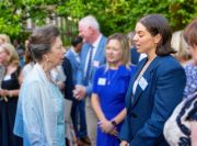 Georgie Single of Air-Pot at King’s Awards for Enterprise meeting chatting to HRH Princess Anne